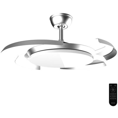 Ventilateur de Plafond avec Lumière Cecotec EnergySilence Aero 4500 Puzzle 30W 107cm 6 Vitesses Pales Rétractables Télécommande Minuterie Fonction Hiver - Publicité Ventilateur de Plafond avec Lumière Cecotec EnergySilence Aero 4500 Puzzle 30W 107cm 6 Vitesses Pales Rétractables Télécommande Minuterie Fonction Hiver - Publicité