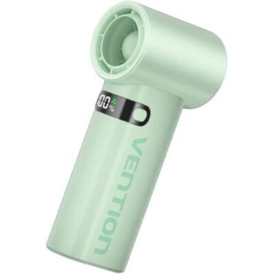 Mini Ventilateur Portable Vention PBEG0-ML 100 Vitesses USB-C 3000mAh Affichage LED Vert - Publicité Mini Ventilateur Portable Vention PBEG0-ML 100 Vitesses USB-C 3000mAh Affichage LED Vert - Publicité