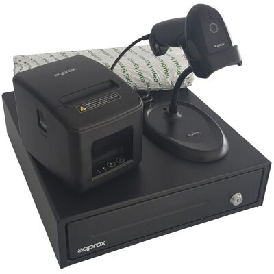 Pack POS Apppospack3380usb approximatif pour imprimante POS + tiroir-caisse + lecteur - Publicité Pack POS Apppospack3380usb approximatif pour imprimante POS + tiroir-caisse + lecteur - Publicité