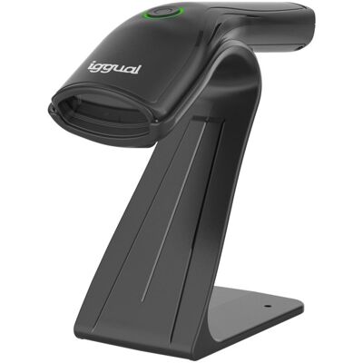 Lector de codes-barres portable iggual L2DUSB-B-AX 1D 2D CMOS IP52 USB Noir - Publicité Lector de codes-barres portable iggual L2DUSB-B-AX 1D 2D CMOS IP52 USB Noir - Publicité