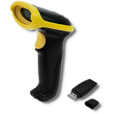 Lecteur de codes-barres Qoltec 50862 1D Laser Sans fil 100 m USB - Publicité Lecteur de codes-barres Qoltec 50862 1D Laser Sans fil 100 m USB - Publicité