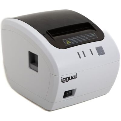 Imprimante thermique USB iggual TP EASY 80W découpe automatique et support mural blanc - Publicité Imprimante thermique USB iggual TP EASY 80W découpe automatique et support mural blanc - Publicité