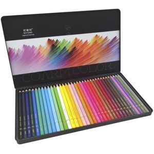 dam-electronics Crayon de couleur professionnel Set 36 pièces bois forme ronde boîte métallique - Publicité dam-electronics Crayon de couleur professionnel Set 36 pièces bois forme ronde boîte métallique - Publicité