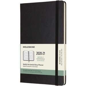 Moleskine Agenda Horizontal L Semainier 18 Mois 2020-2021 Rigide Noir - Publicité Moleskine Agenda Horizontal L Semainier 18 Mois 2020-2021 Rigide Noir - Publicité