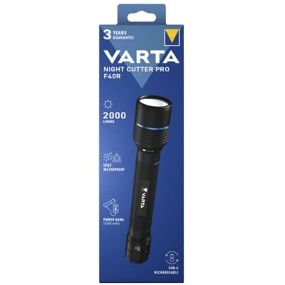 Lampe torche Varta 18922 2000 lm IP67 batterie 5200 mAh - Publicité Lampe torche Varta 18922 2000 lm IP67 batterie 5200 mAh - Publicité