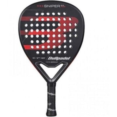 Raquette de padel Bullpadel Sniper 2.0 Power Noir et Rouge - Publicité Raquette de padel Bullpadel Sniper 2.0 Power Noir et Rouge - Publicité