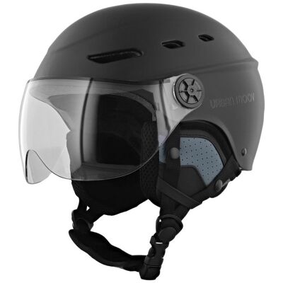 Casque de Protection TnB avec Visière pour Trottinette/Skateboard/Roller Taille M/L 55-57cm Noir Homologué - Publicité Casque de Protection TnB avec Visière pour Trottinette/Skateboard/Roller Taille M/L 55-57cm Noir Homologué - Publicité