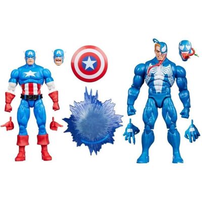 Figurine Hasbro Marvel Legends Gamerverse Captain America vs Venom articulées - Publicité Figurine Hasbro Marvel Legends Gamerverse Captain America vs Venom articulées - Publicité