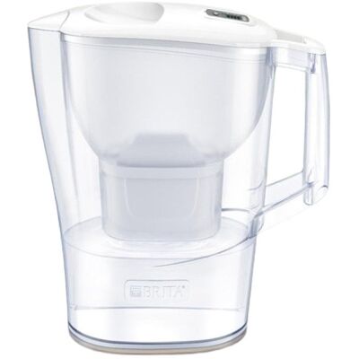 Brita Aluna Carafe à Eau 2,4 L avec Filtre et 1 Filtre - Blanc - Publicité Brita Aluna Carafe à Eau 2,4 L avec Filtre et 1 Filtre - Blanc - Publicité