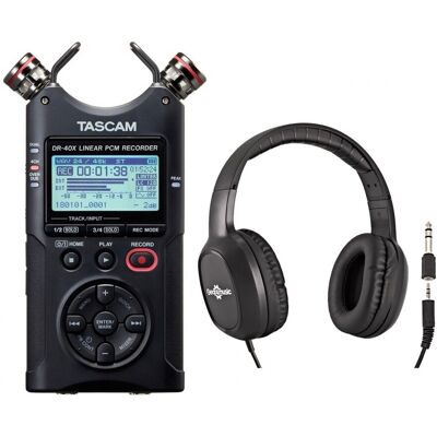 Tascam DR-40X Pack dEnregistrement de Terrain - Publicité Tascam DR-40X Pack dEnregistrement de Terrain - Publicité