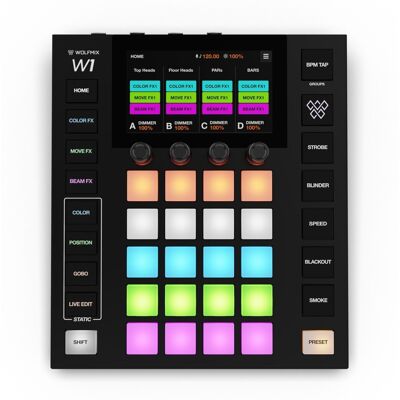 Wolfmix W1 MK3 DMX Lighting Controller - Publicité Wolfmix W1 MK3 DMX Lighting Controller - Publicité