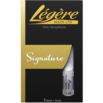 Legere Signature Alto Saxophone Reed 3 - Publicité Legere Signature Alto Saxophone Reed 3 - Publicité