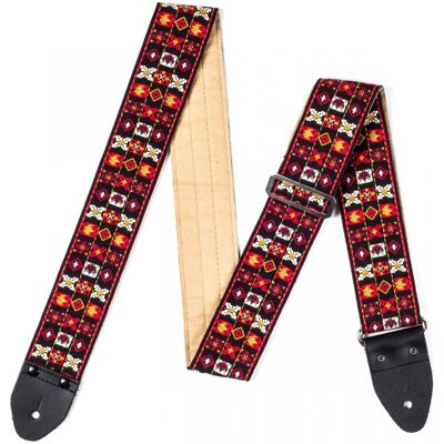 Dunlop JH01 Hendrix Woodstock Guitar Strap - Publicité Dunlop JH01 Hendrix Woodstock Guitar Strap - Publicité