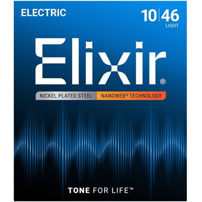 Elixir 12052 NANOWEB Light Electric Guitar Strings 10-46 - Publicité Elixir 12052 NANOWEB Light Electric Guitar Strings 10-46 - Publicité