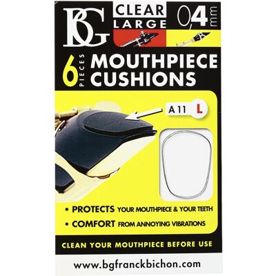 BG Sax and Clarinet Mouthpiece Cushion Large 0.4mm (6 Pack) - Publicité BG Sax and Clarinet Mouthpiece Cushion Large 0.4mm (6 Pack) - Publicité