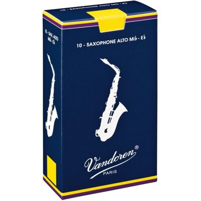 Vandoren Traditional Alto Saxophone Reeds 2.5 (10 Pack) - Publicité Vandoren Traditional Alto Saxophone Reeds 2.5 (10 Pack) - Publicité