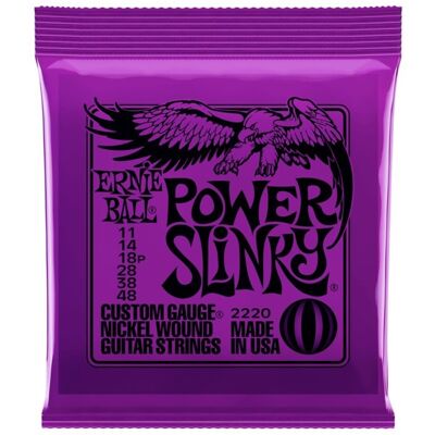 Ernie Ball 2220 Power Slinky 11-48 - Publicité Ernie Ball 2220 Power Slinky 11-48 - Publicité