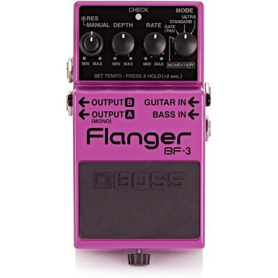 Boss BF-3 Flanger Guitar Effects Pedal - Publicité Boss BF-3 Flanger Guitar Effects Pedal - Publicité