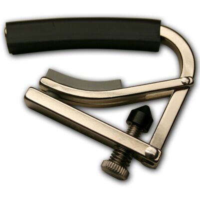 Shubb C4 Radically Curved Guitar Capo Polished Nickel - Publicité Shubb C4 Radically Curved Guitar Capo Polished Nickel - Publicité