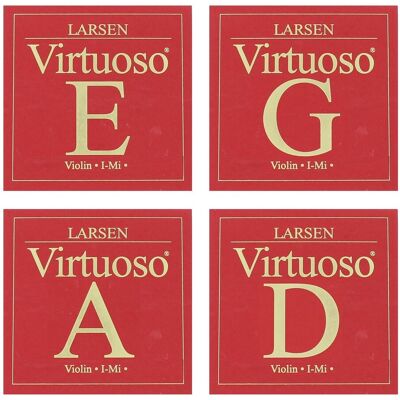 Larsen Strings Larsen Virtuoso Violin String Set Medium - Publicité Larsen Strings Larsen Virtuoso Violin String Set Medium - Publicité