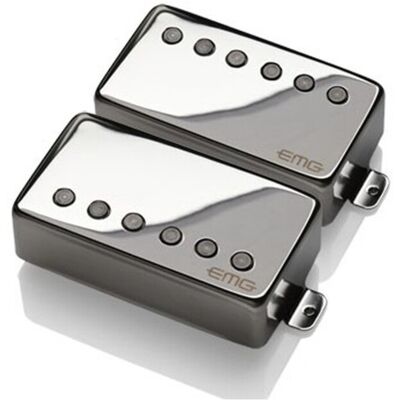 EMG James Hetfield Pickup Set Chrome - Publicité EMG James Hetfield Pickup Set Chrome - Publicité