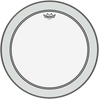 Remo Powerstroke 3 Clear 20 Bass Drum Head - Publicité Remo Powerstroke 3 Clear 20 Bass Drum Head - Publicité