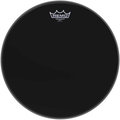 Remo Ambassador Ebony 16 Drum Head - Publicité Remo Ambassador Ebony 16 Drum Head - Publicité