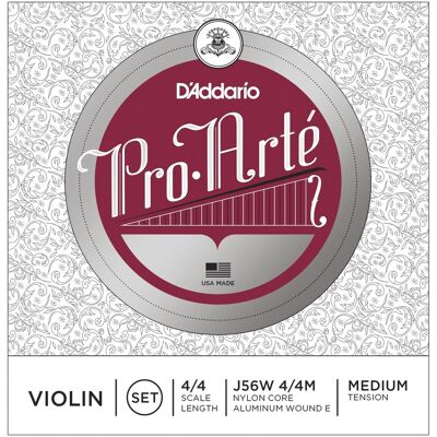 DAddario Pro-Arte Violin String Set Aluminium Wound E 4/4 Med. Publicité DAddario Pro-Arte Violin String Set Aluminium Wound E 4/4 Med. Publicité
