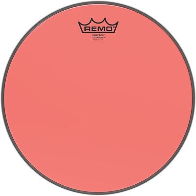 Remo Emperor Colortone Red 12 Drum Head - Publicité Remo Emperor Colortone Red 12 Drum Head - Publicité