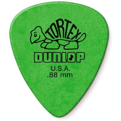 Dunlop 418P88 0.88mm Tortex Standard Pick Green Players Pack of 12 - Publicité Dunlop 418P88 0.88mm Tortex Standard Pick Green Players Pack of 12 - Publicité
