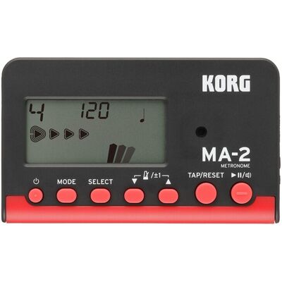 Korg MA-2 Digital Metronome Black/Red - Publicité Korg MA-2 Digital Metronome Black/Red - Publicité