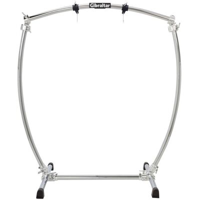 Gibraltar Hardware Gibraltar Chrome Series Curved Gong Stand - Publicité Gibraltar Hardware Gibraltar Chrome Series Curved Gong Stand - Publicité