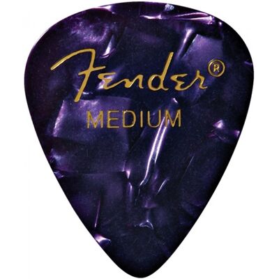 Fender Premium Celluloid 351 Picks Medium Purple Moto 12 Pack - Publicité Fender Premium Celluloid 351 Picks Medium Purple Moto 12 Pack - Publicité