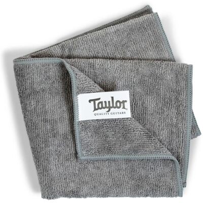 Chiffon en microfibre Taylor - Gris anthracite - Nettoyage de guitare - Publicité Chiffon en microfibre Taylor - Gris anthracite - Nettoyage de guitare - Publicité