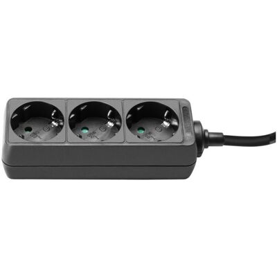 Adam Hall 3 Socket EU Power Strip 5m Cable - Publicité Adam Hall 3 Socket EU Power Strip 5m Cable - Publicité