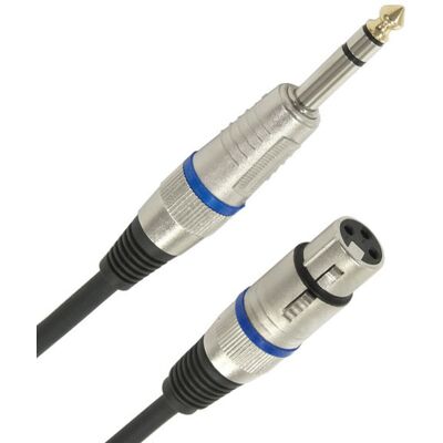 Gear4Music XLR (F) - Balanced 1/4 Jack Pro Cable 9m - Publicité Gear4Music XLR (F) - Balanced 1/4 Jack Pro Cable 9m - Publicité