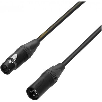 Adam Hall Cables DMX 1m - Neutrik XLR femelle à mâle - Publicité Adam Hall Cables DMX 1m - Neutrik XLR femelle à mâle - Publicité