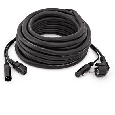 XLR and EU IEC Combination Cable by Gear4music 10m - Publicité XLR and EU IEC Combination Cable by Gear4music 10m - Publicité