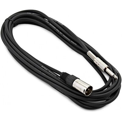 Gear4Music XLR (M) to 6.35mm TS Jack Cable 6m - Publicité Gear4Music XLR (M) to 6.35mm TS Jack Cable 6m - Publicité