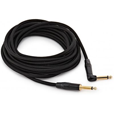 Gear4Music 6.35mm TS Jack - 6.35mm TS Jack Braided Right Angled Pro Cable 6m - Publicité Gear4Music 6.35mm TS Jack - 6.35mm TS Jack Braided Right Angled Pro Cable 6m - Publicité