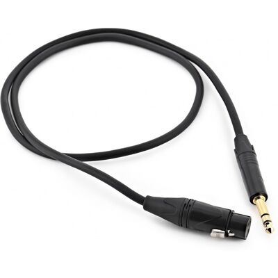 Gear4Music XLR (F) - TRS 6.35mm Jack Pro Cable 1m - Publicité Gear4Music XLR (F) - TRS 6.35mm Jack Pro Cable 1m - Publicité