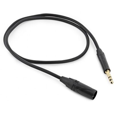 Gear4Music XLR (M) - TRS 6.35mm Jack Pro Cable 1m - Publicité Gear4Music XLR (M) - TRS 6.35mm Jack Pro Cable 1m - Publicité