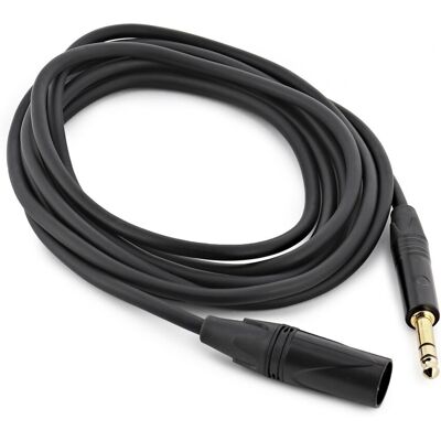 Gear4Music XLR (M) - TRS 6.35mm Jack Pro Cable 3m - Publicité Gear4Music XLR (M) - TRS 6.35mm Jack Pro Cable 3m - Publicité