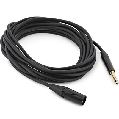Gear4Music XLR (M) - TRS 6.35mm Jack Pro Cable 10m - Publicité Gear4Music XLR (M) - TRS 6.35mm Jack Pro Cable 10m - Publicité
