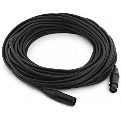 Gear4Music XLR (M) - XLR (F) Pro Cable 20m - Publicité Gear4Music XLR (M) - XLR (F) Pro Cable 20m - Publicité