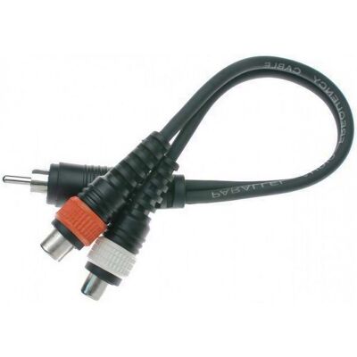 Stagg 1 x Male RCA Plug/2x Female RCA Plug Adaptor Cable - Publicité Stagg 1 x Male RCA Plug/2x Female RCA Plug Adaptor Cable - Publicité