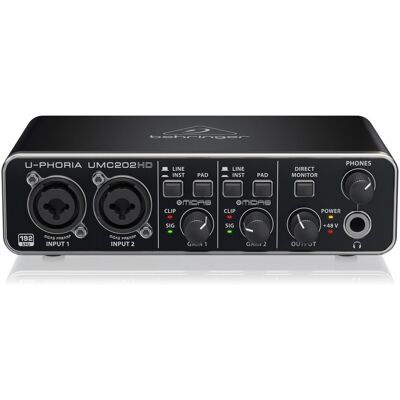 Behringer U-PHORIA UMC202HD USB Audio Interface - Publicité Behringer U-PHORIA UMC202HD USB Audio Interface - Publicité