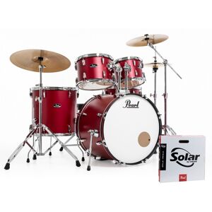 Pearl Roadshow 5pc USA Fusion Kit w/3 Sabian Cymbals Matte Red - Publicité Pearl Roadshow 5pc USA Fusion Kit w/3 Sabian Cymbals Matte Red - Publicité