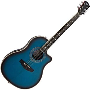 Guitare Électro-Acoustique Roundback par Gear4music Blue Burst - Publicité Guitare Électro-Acoustique Roundback par Gear4music Blue Burst - Publicité
