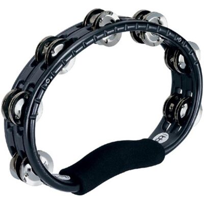 Meinl Percussion Hand Tambourine Steel Jingles Black TMT1BK - Publicité Meinl Percussion Hand Tambourine Steel Jingles Black TMT1BK - Publicité